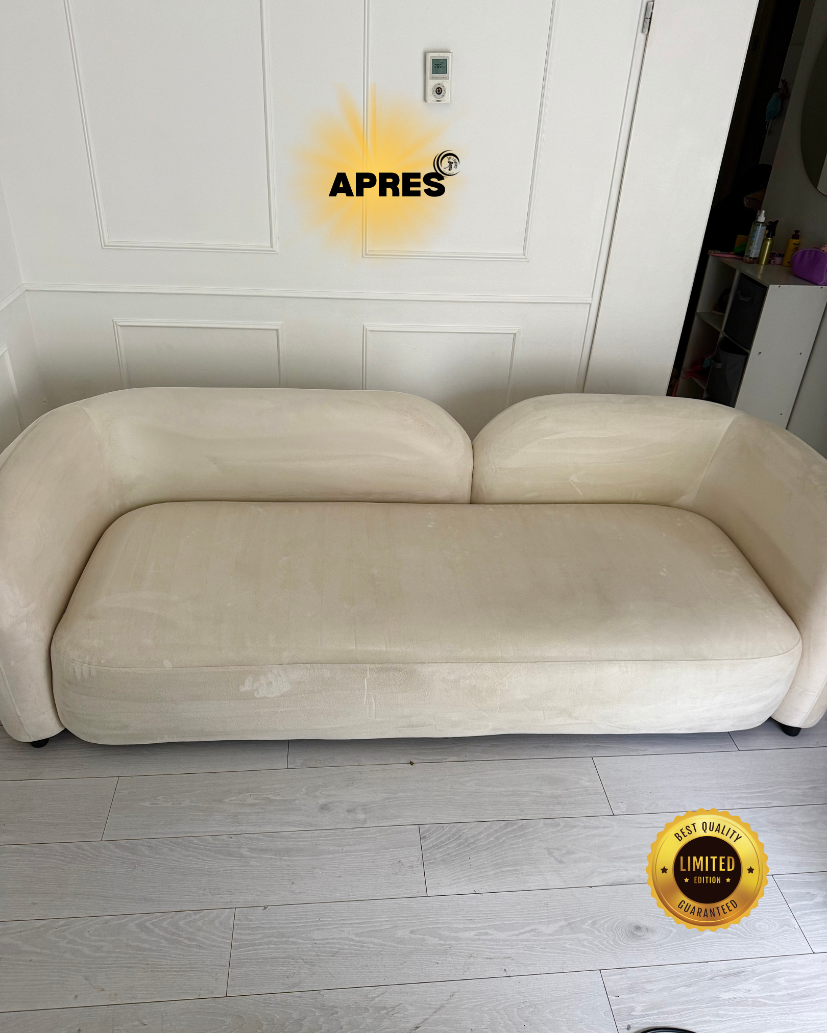 résultat nettoyage canapé à domicile