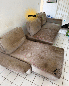 Canapé avant nettoyage Cachan Canapé avant nettoyage à Cachan (94) avant intervention